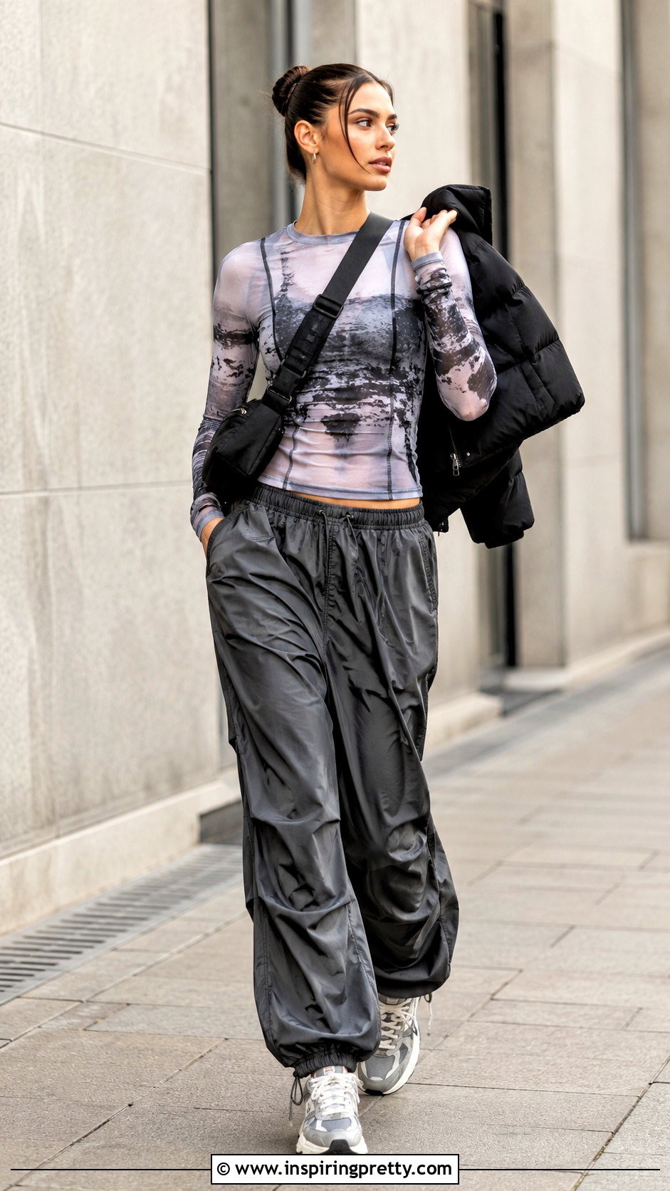 Ragged Priest Long Sleeve Top With Parachute Pants - 20 Ragged Priest Top outfit ideas
