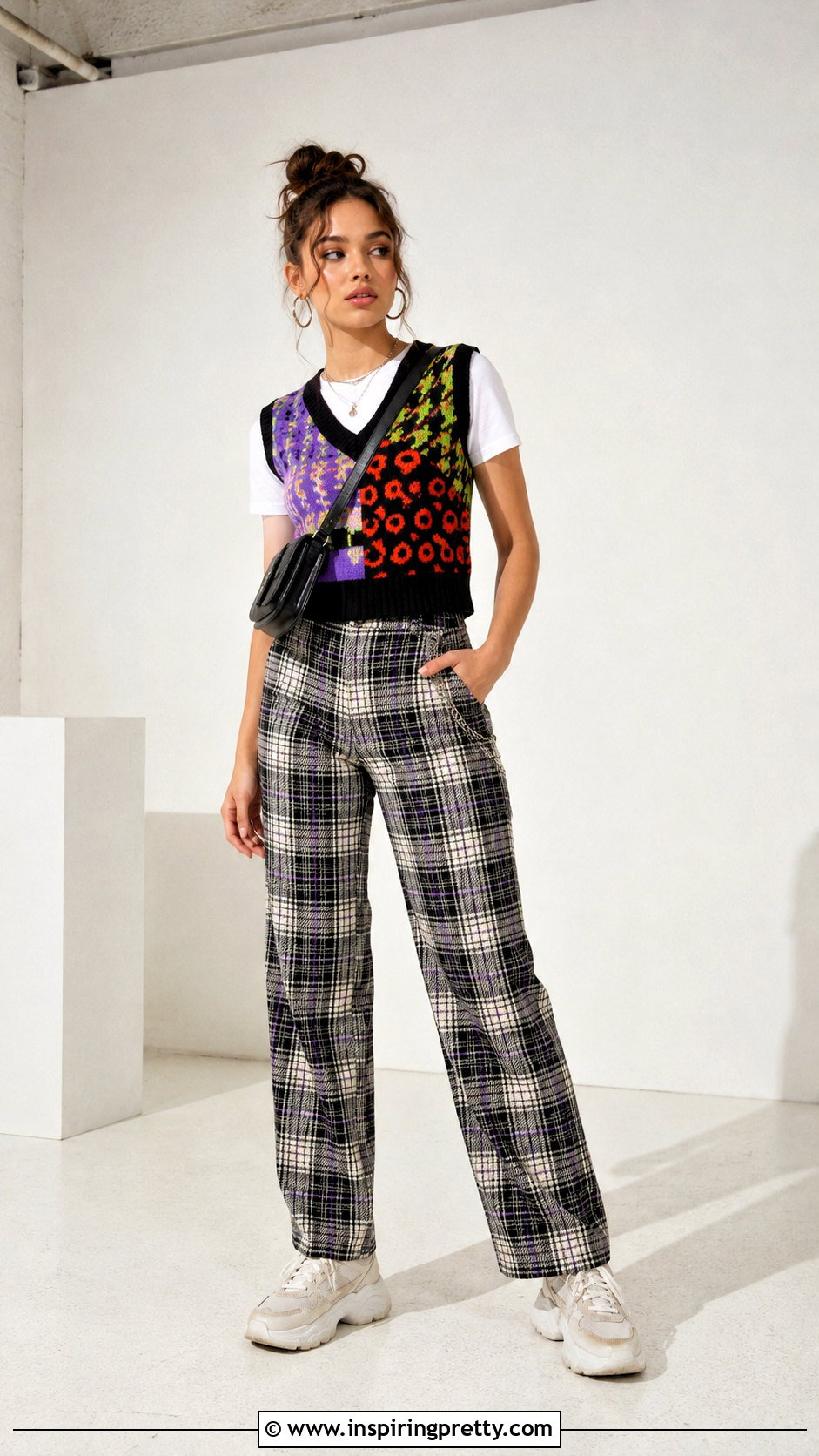 Ragged Priest Sweater Vest With Check Trousers - 20 Ragged Priest Top outfit ideas