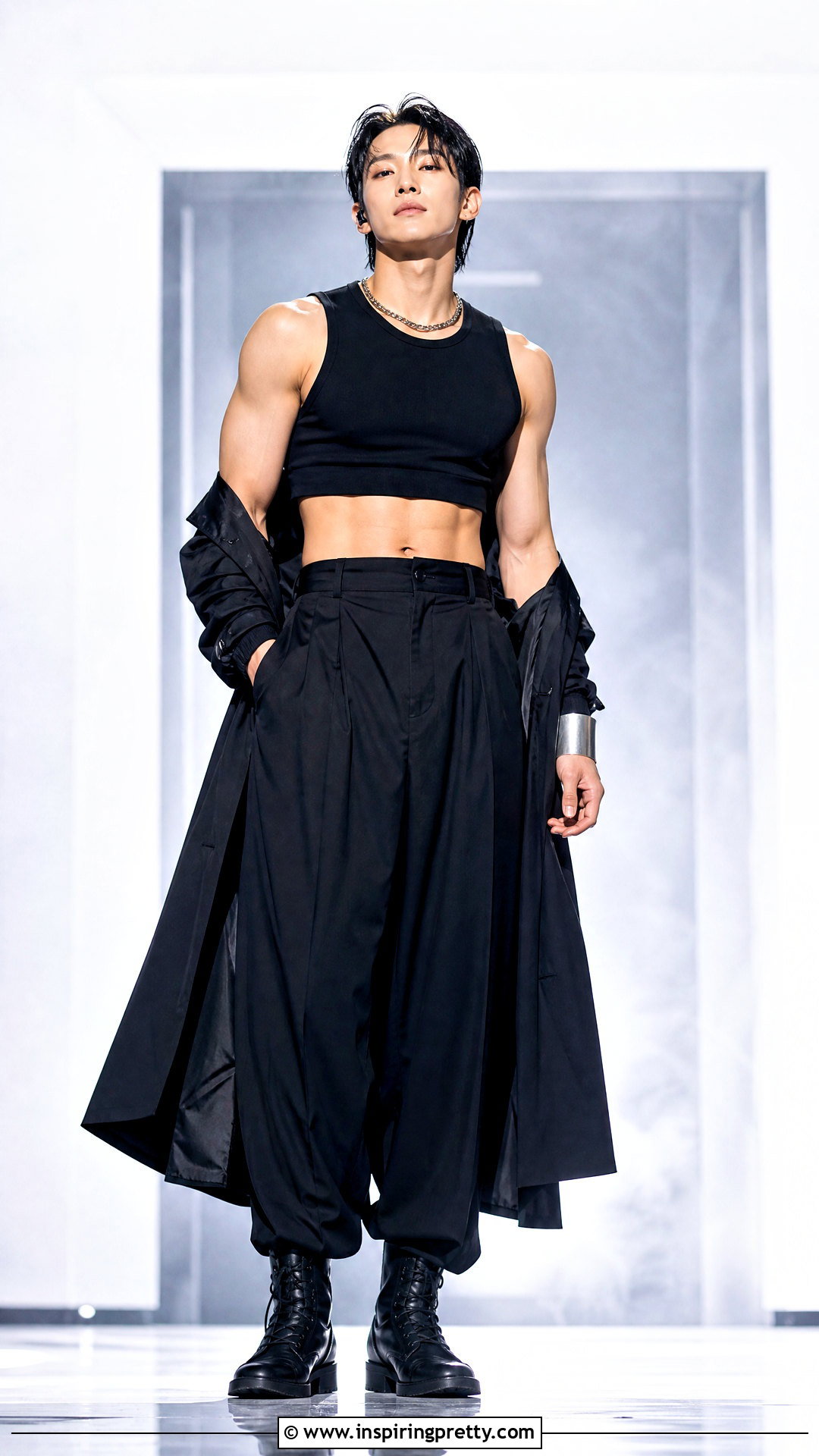 Rain Sleeveless Crop Top Outfit - 25 male kpop idols in crop tops outfit ideas