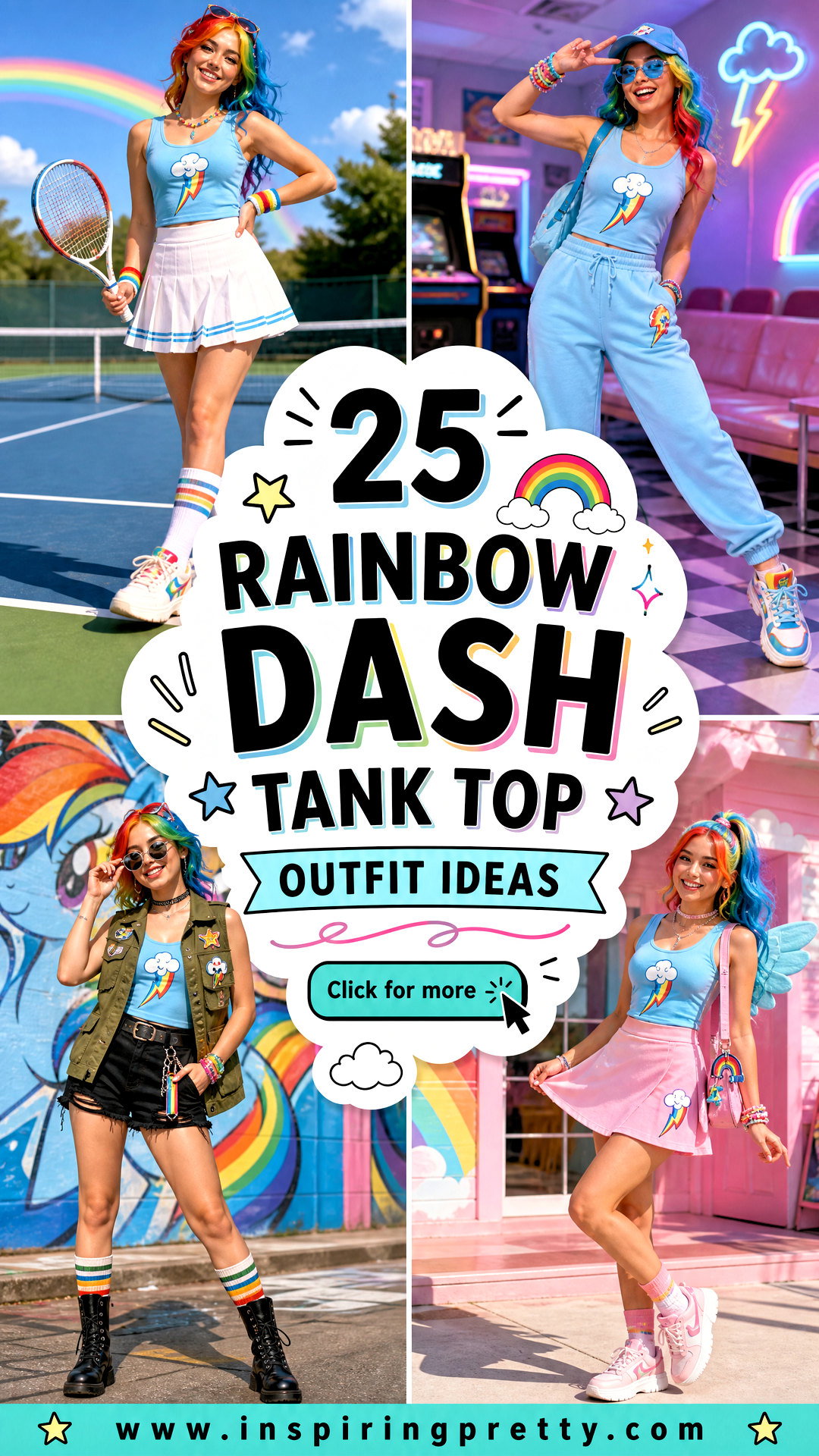 25 Rainbow Dash Tank Top Outfit Ideas for Playful Fans Everywhere - 25 Rainbow Dash Tank Top Outfit Ideas for Playful Fans Everywhere