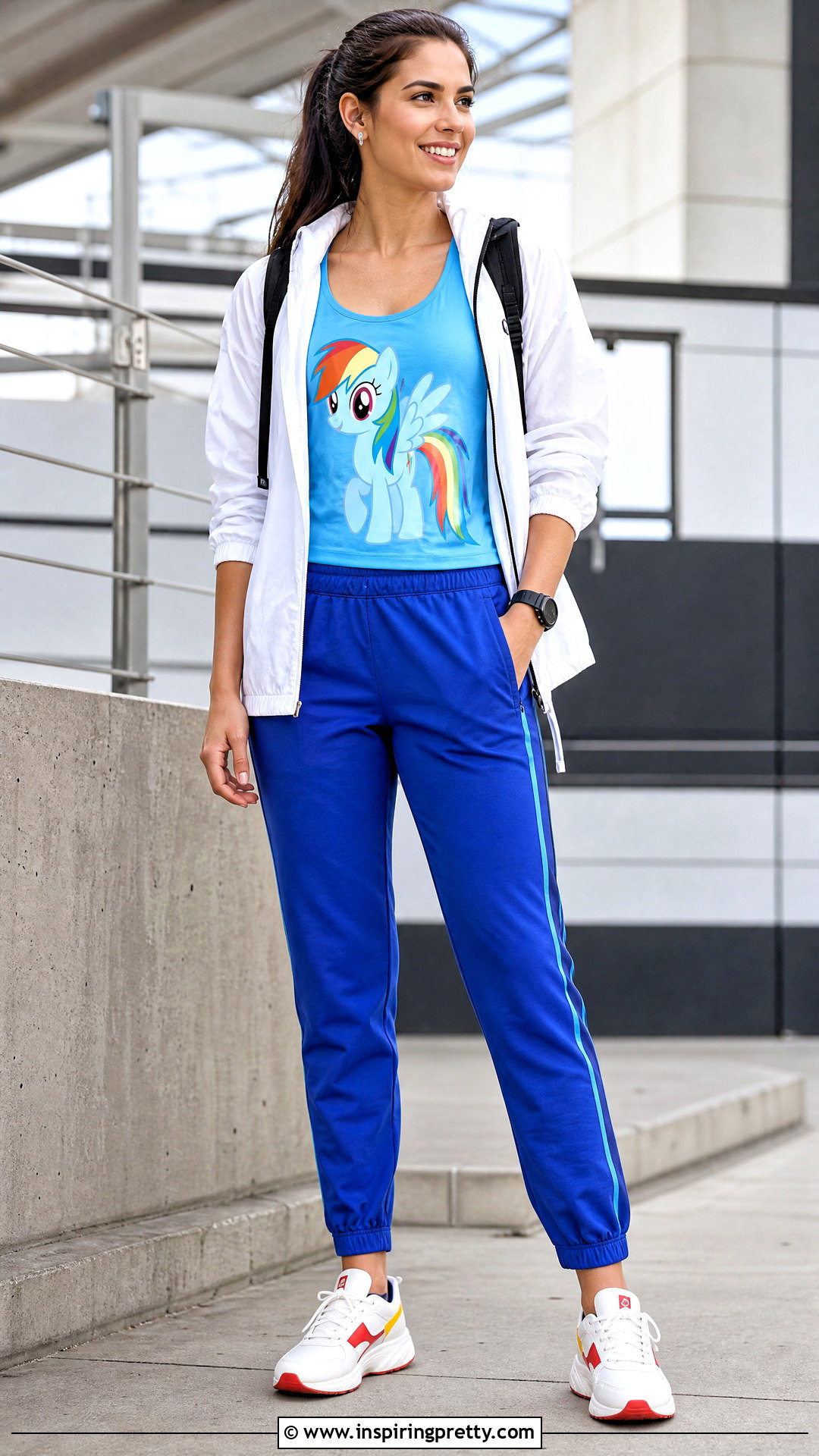 Rainbow Dash Tank Top With Blue Track Pants - 25 rainbow dash tank top outfit ideas