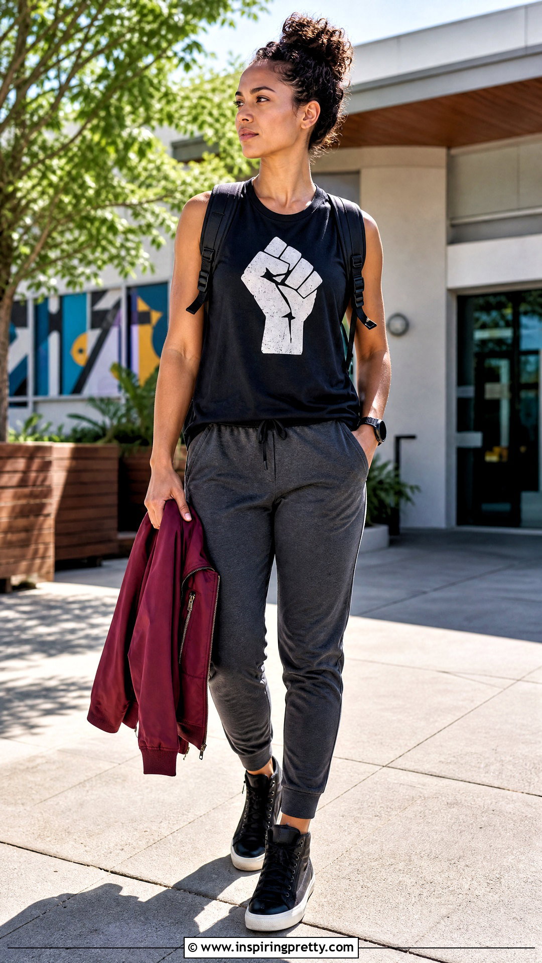 Raised Fist Black Lives Matter Tank With Joggers - 20 black lives matter tank tops