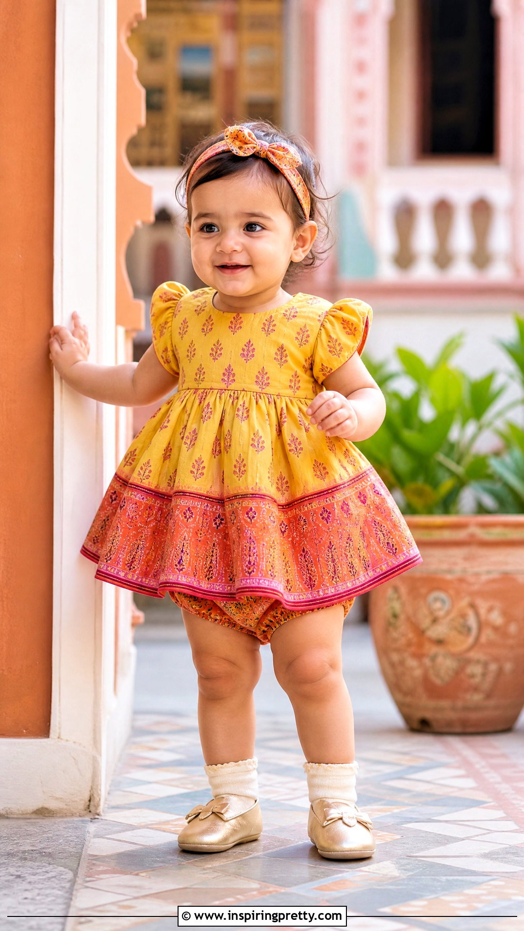 Rajasthani Baby Skirt Top Set - 50 baby skirt top designs