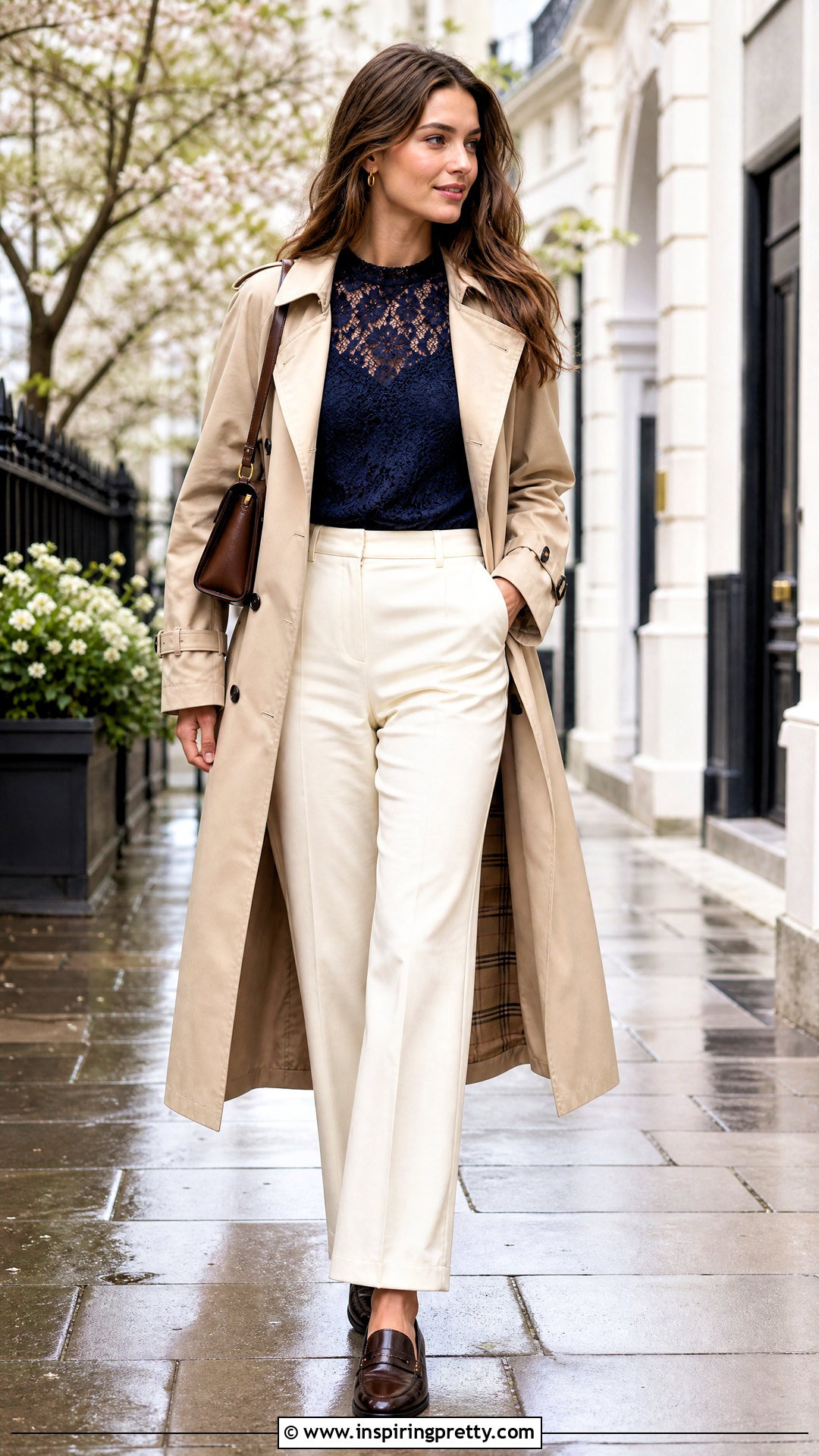 Ralph Lauren Lace Top With Trench Coat - 25 ralph lauren lace top outfit ideas