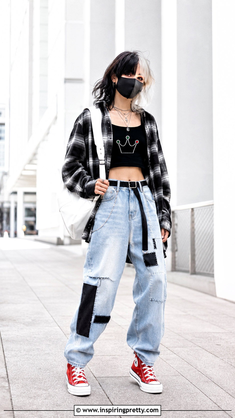 Ranboo Crown Crop Top With Baggy Denim - 20 ranboo in a crop top outfit ideas
