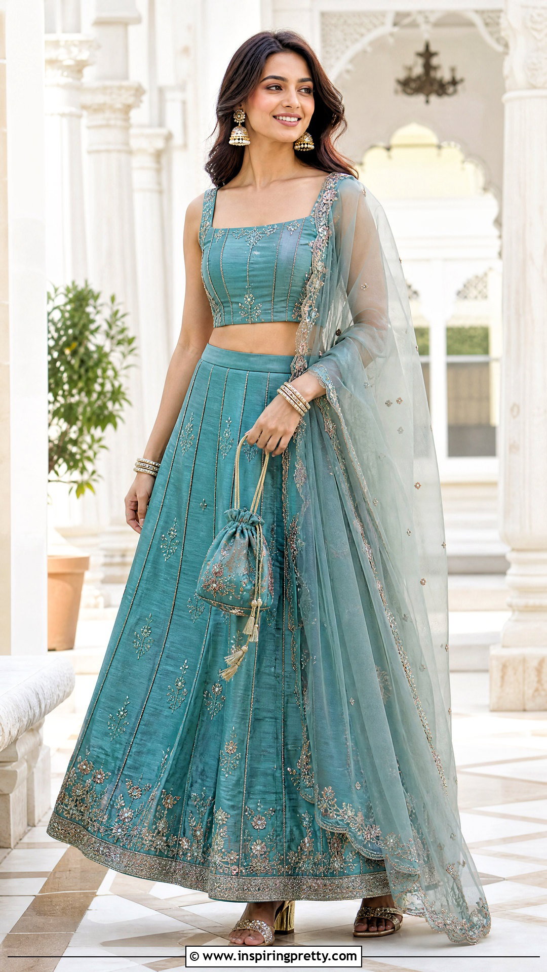 Raw Silk Crop Top Lehenga - 50 lehenga blouse designs crop tops outfit ideas