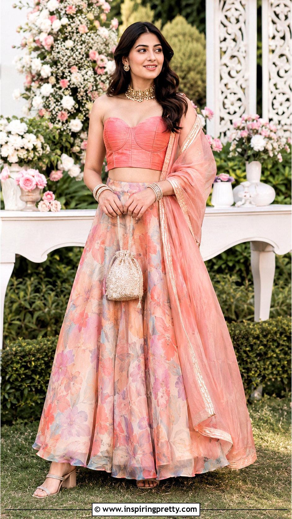 Raw Silk Crop Top Lehenga - 50 Crop Top Designs For Lehenga Ideas