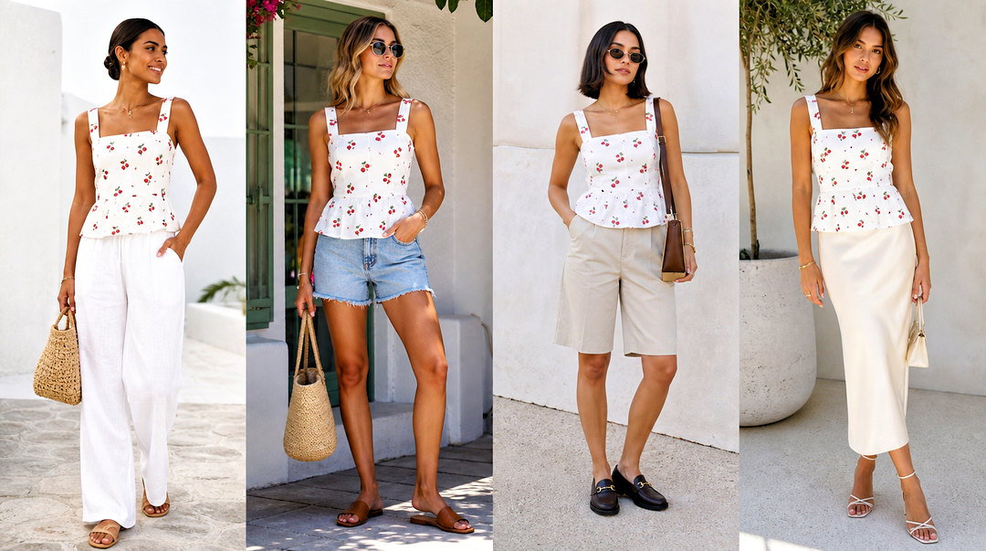 20 Realisation Par Cherry Top Outfit Ideas for French-Girl Style
