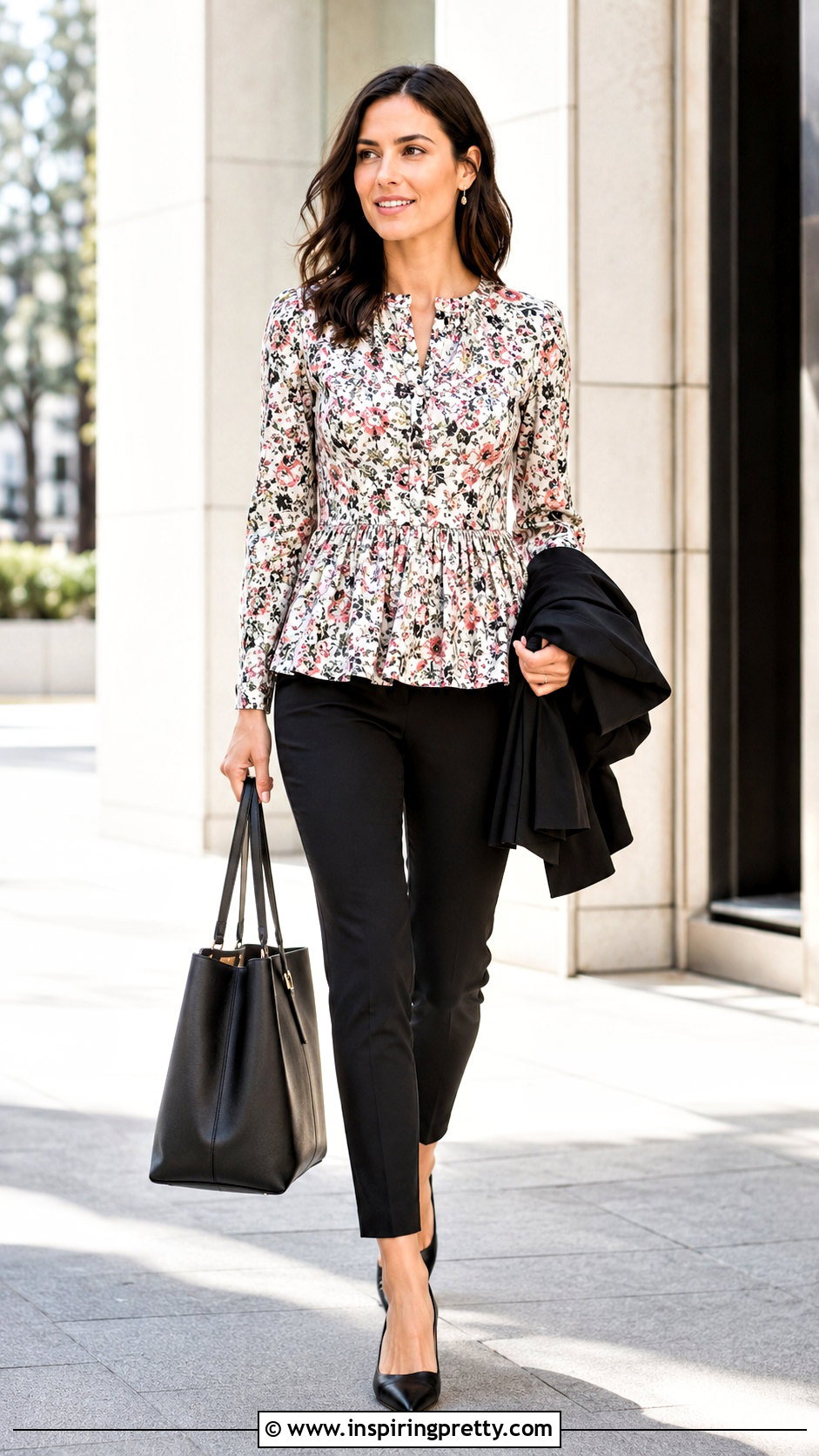 Rebecca Taylor Peplum Top With Slim Ankle Pants - 20 rebecca taylor peplum top outfit ideas