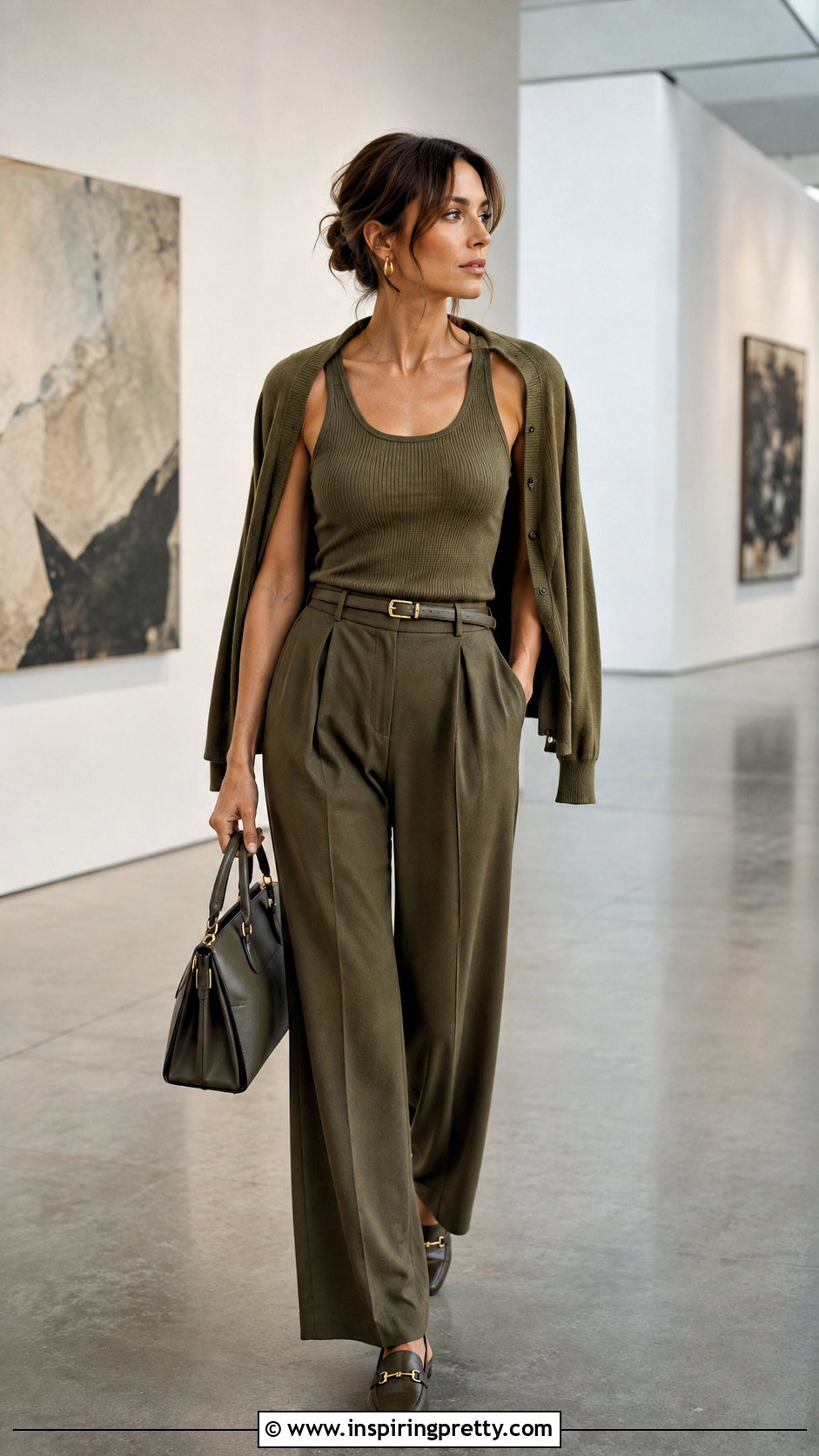 Recycled Tank Top With A Monochrome Outfit - 25 recycled tank tops outfit ideas