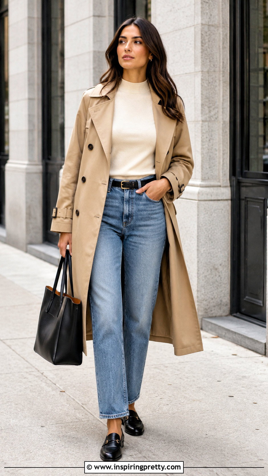 Recycled Tank Top With A Trench Coat - 25 recycled tank tops outfit ideas