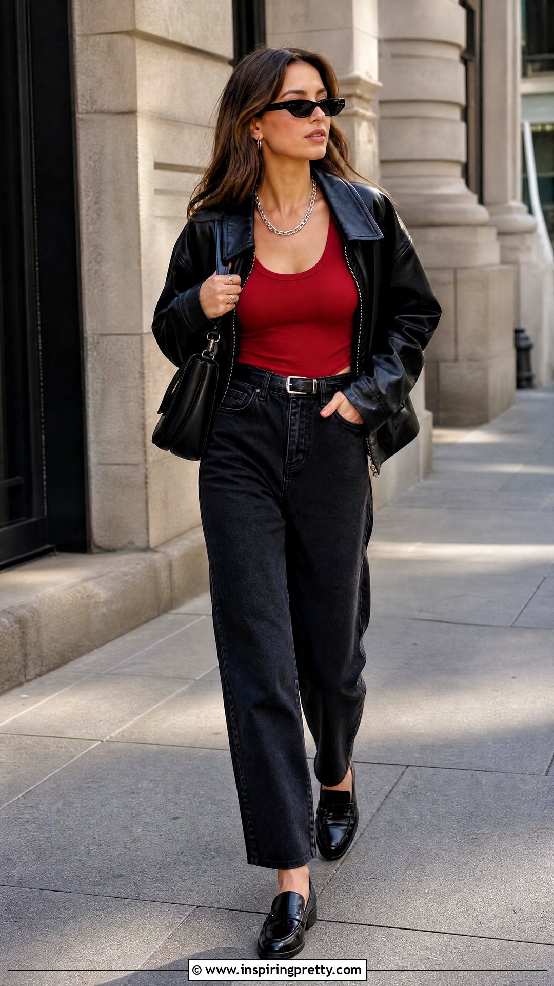 Red Cider Tank Top With Black Jeans - 25 Cider Tank Top outfit ideas