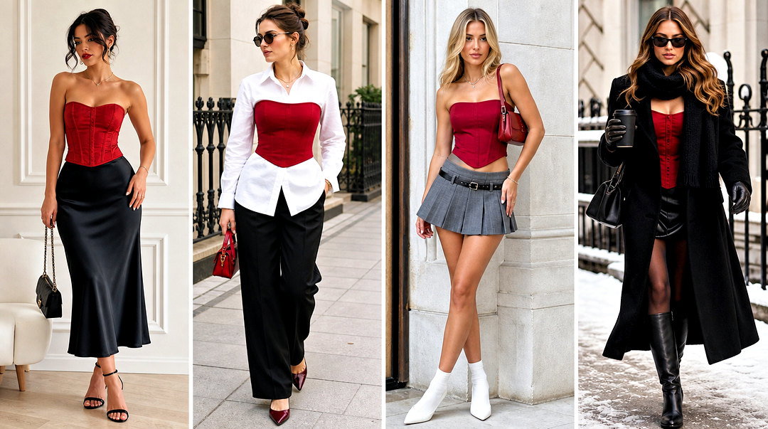 25 Red Corset Top Shein Outfit Ideas for a Glam Night Out
