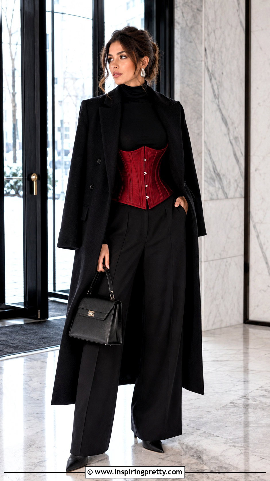Red Corset Top Winter Outfit - 25 Red Corset Top Shein outfit ideas