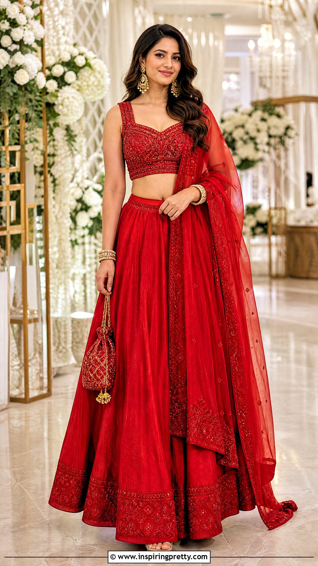 Red Crop Top Lehenga - 50 Modern Lehenga Designs Crop Tops outfit ideas