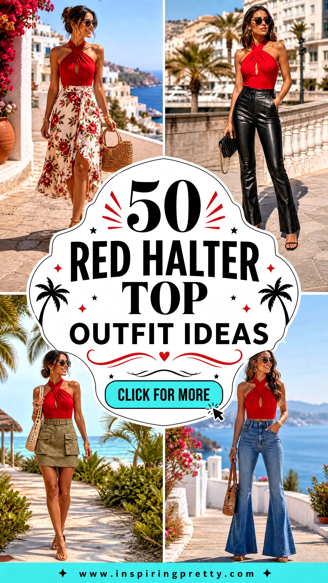 50 Red Halter Top Outfit Ideas for Chic Vacation Style - 50 Red Halter Top Outfit Ideas for Chic Vacation Style