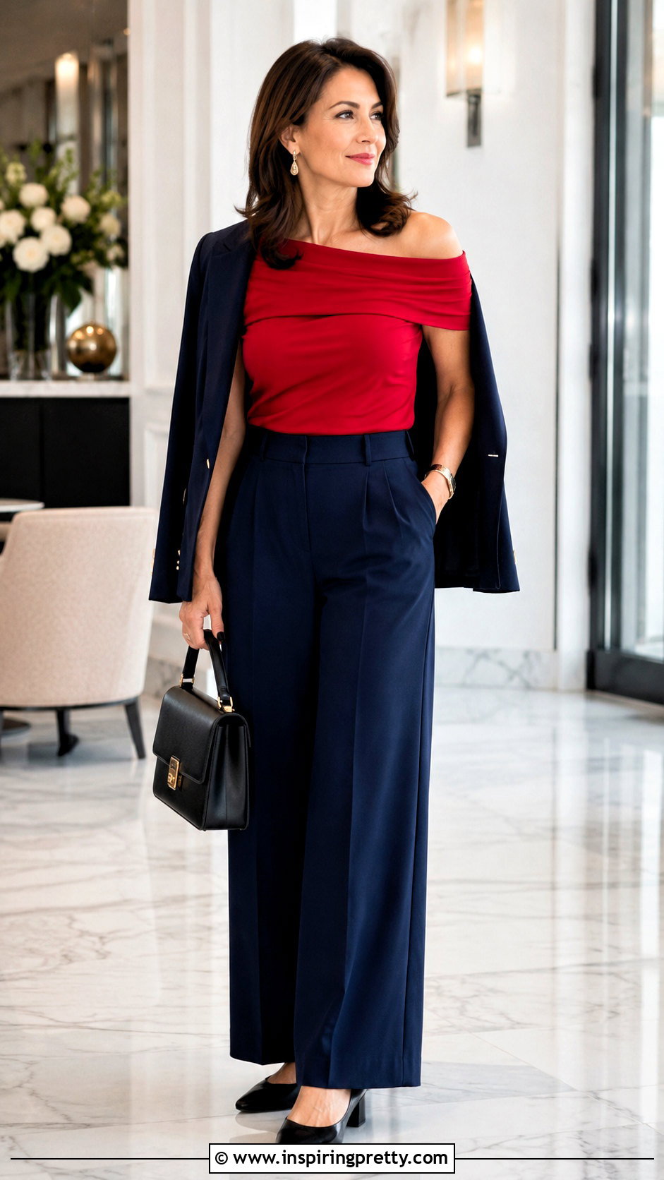 Red Off Shoulder Top Outfit For Women Over - 50 red off shoulder top outfits