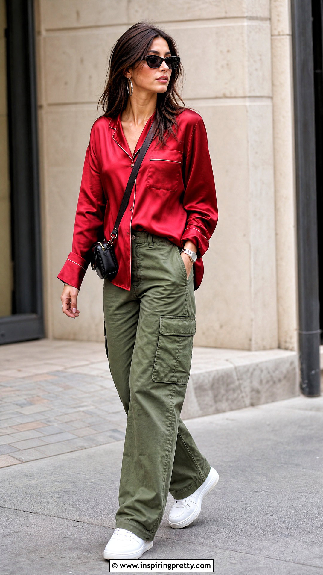 Red PJ Top With Cargo Pants - 25 Red Pj Top outfit ideas