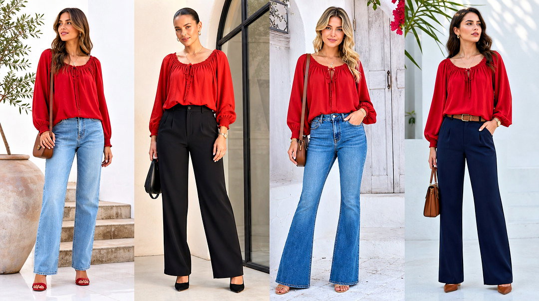 25 Red Peasant Top Outfit Ideas for Effortless Boho Style