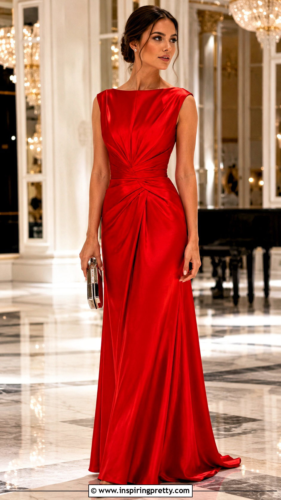Red Satin Couture Gown - 50 top couture ideas