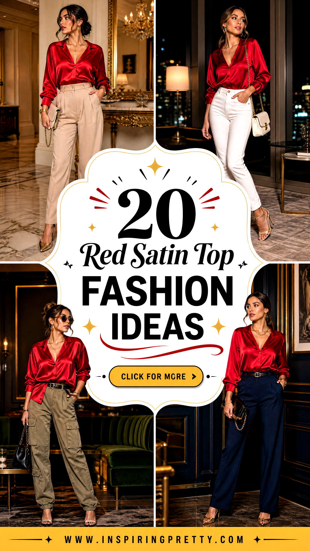 20 Red Satin Top Fashion Ideas for Elegant Evening Looks - 20 Red Satin Top Fashion Ideas for Elegant Evening Looks