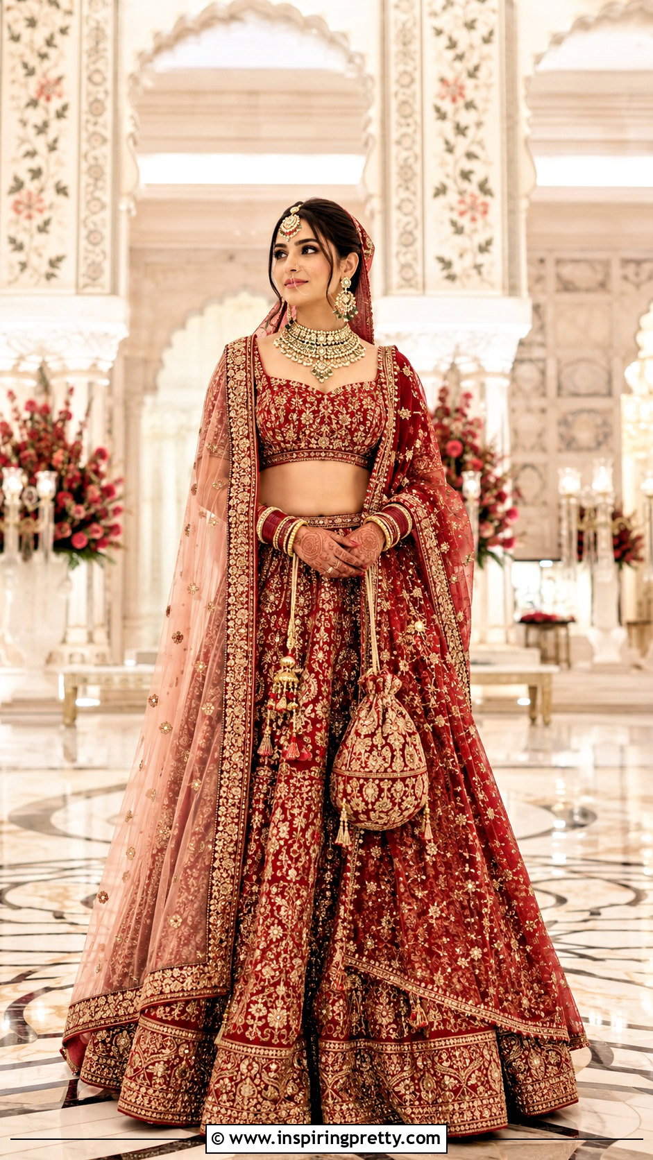 Red Skirt And Crop Top For Bride - 50 skirt and crop top indian weddings