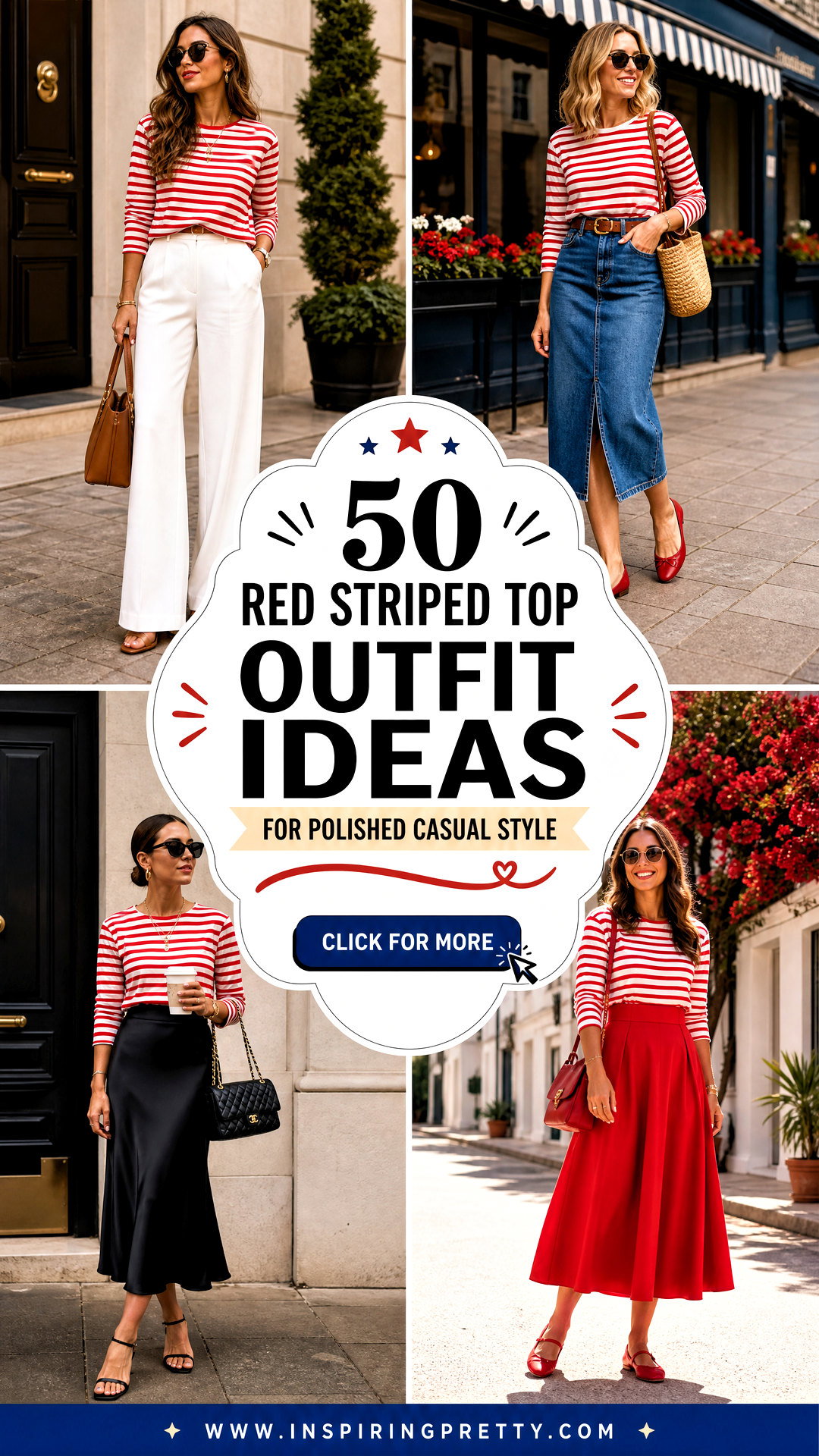 50 Red Striped Top Outfit Ideas for Polished Casual Style - 50 Red Striped Top Outfit Ideas for Polished Casual Style