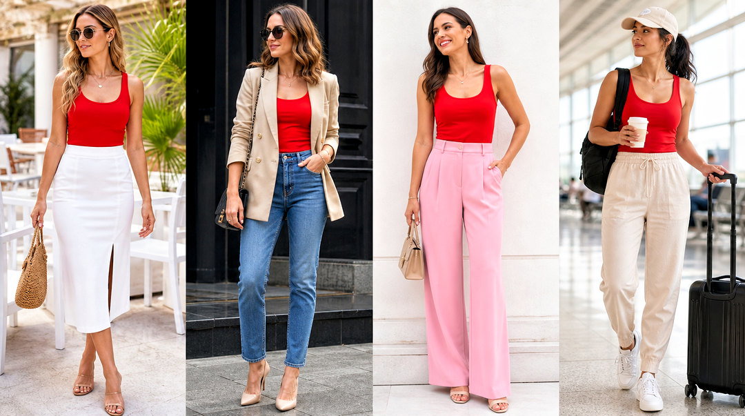 50 Red Tank Top Outfit Ideas for Effortless Summer Style