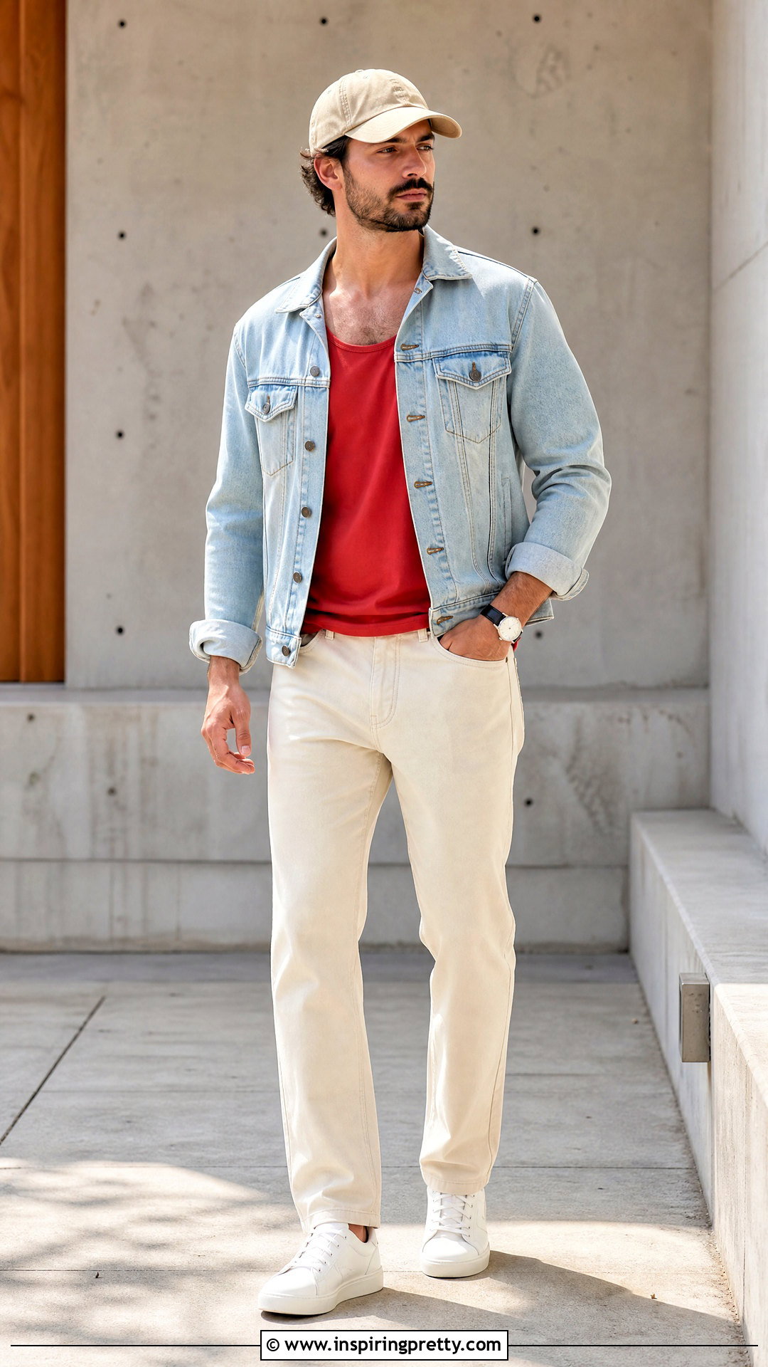 Red Tank Top With Denim Jacket - 25 Red Tank Top Mens