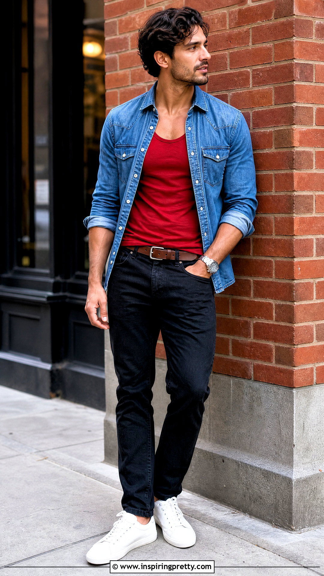 Red Tank Top With Denim Shirt - 25 Red Tank Top Mens