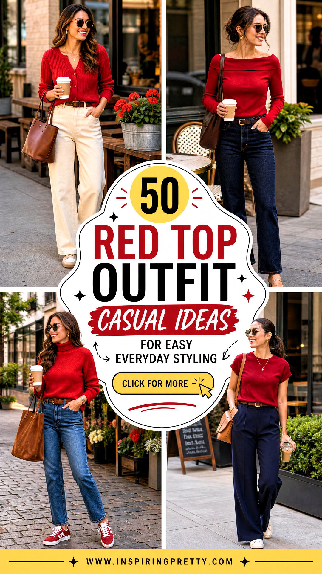 50 Red Top Outfit Casual Ideas for Easy Everyday Styling - 50 Red Top Outfit Casual Ideas for Easy Everyday Styling