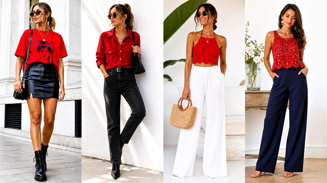 50 Red Top Outfit Party Ideas for Glamorous Nights You’ll Love