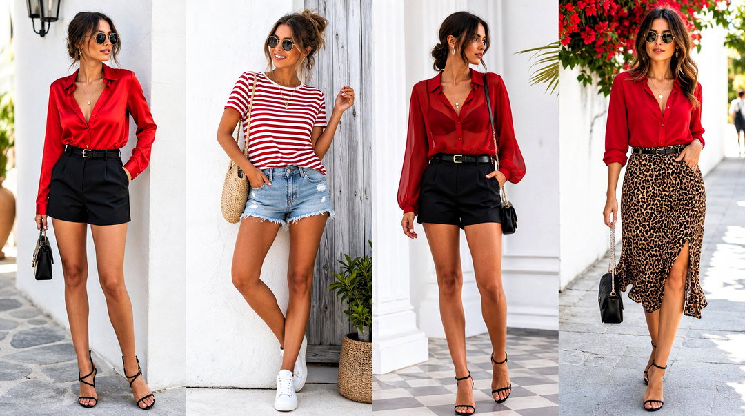 50 Red Top Outfit Summer Ideas for Effortless Warm-Weather Style