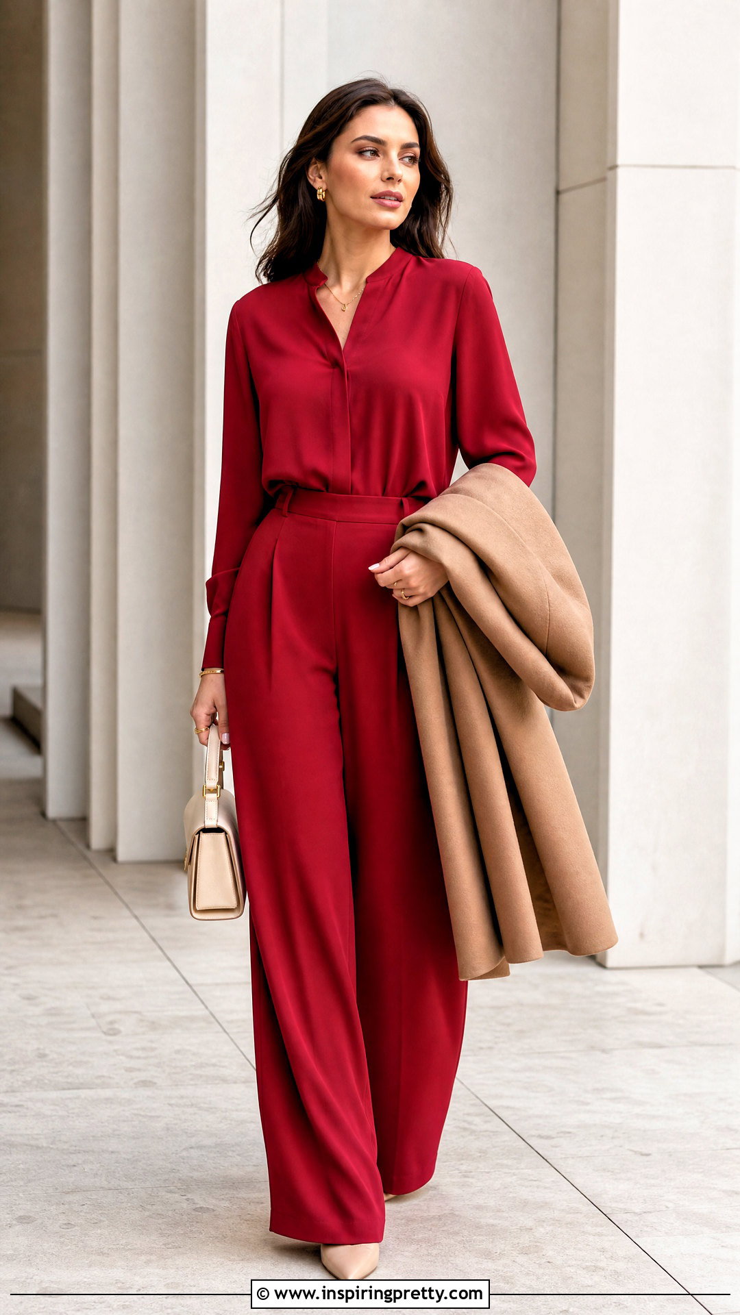 Red Top With Red Trousers - 50 red top outfit ideas