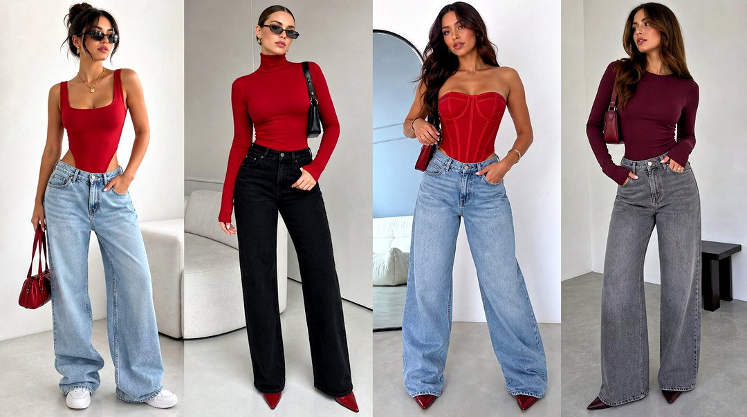 20 Red Top and Jeans Styles for Effortless Weekend Looks
