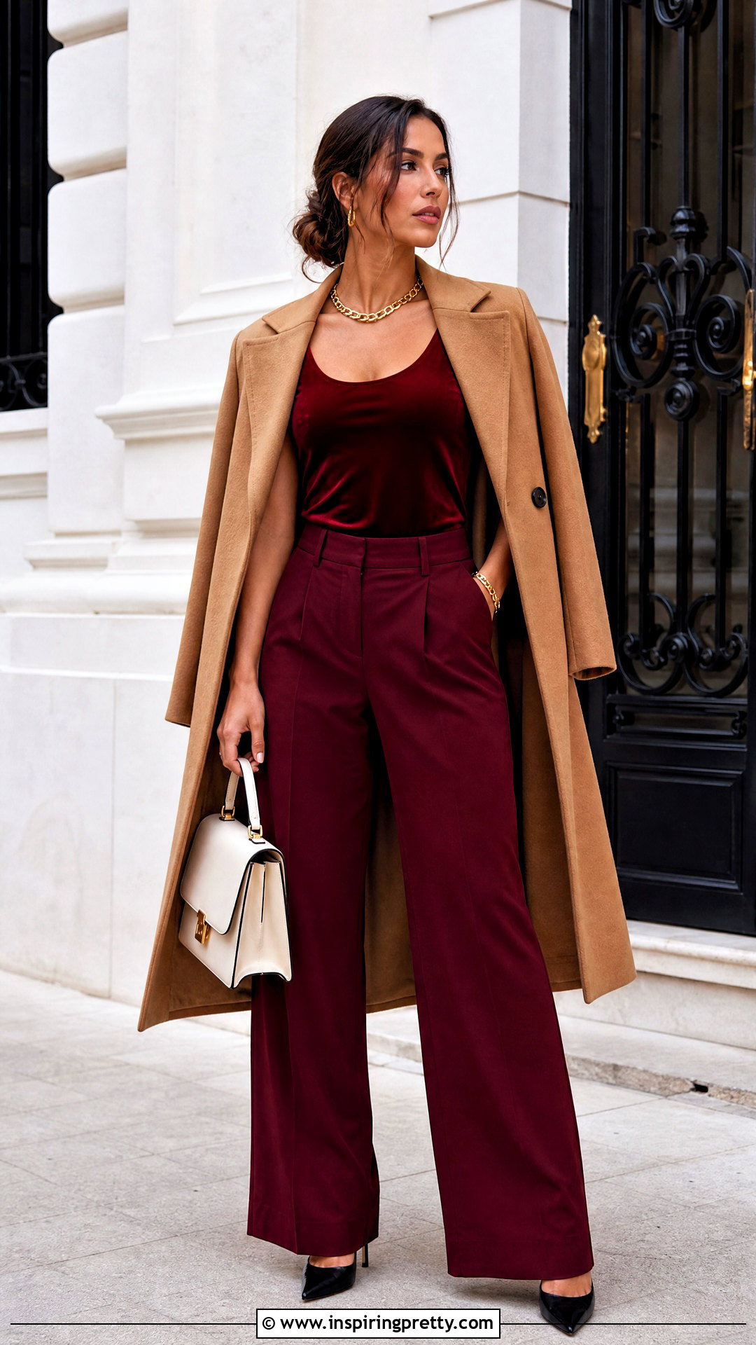 Red Velvet Tank Top With Burgundy Pants - 25 red velvet tank top outfit ideas