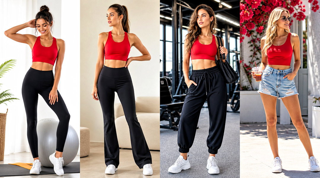 25 Red Yoga Top Outfit Ideas for Stylish Studio-to-Street Looks
