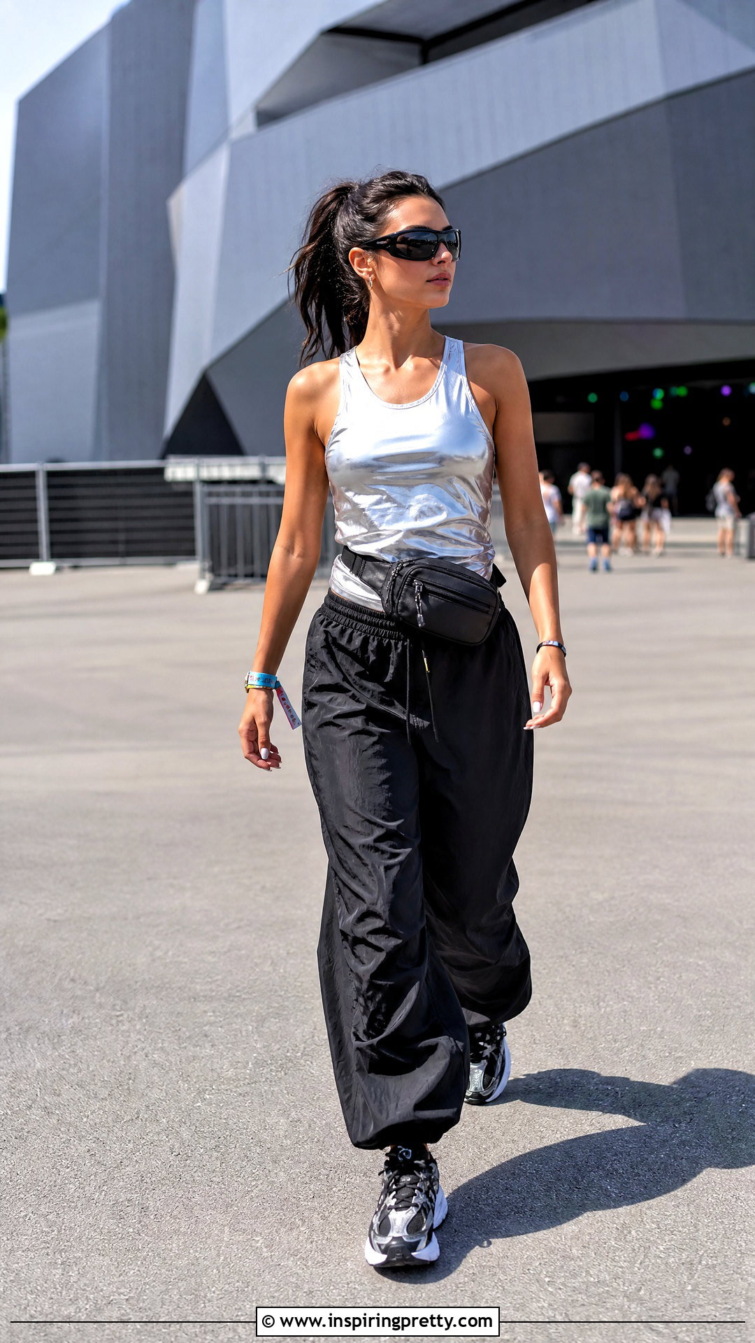 Reflective Tank Top And Parachute Pants - 20 Tops For Raves