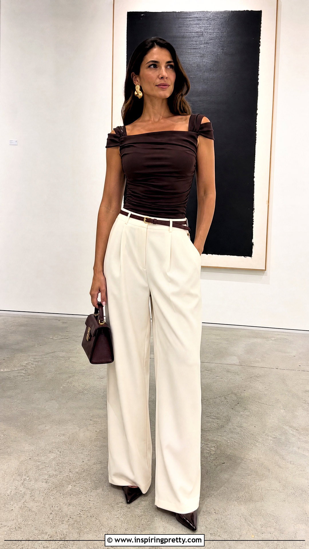 Reformation Diandra Top With Wide Leg Trousers - 20 Reformation Diandra Top outfit ideas