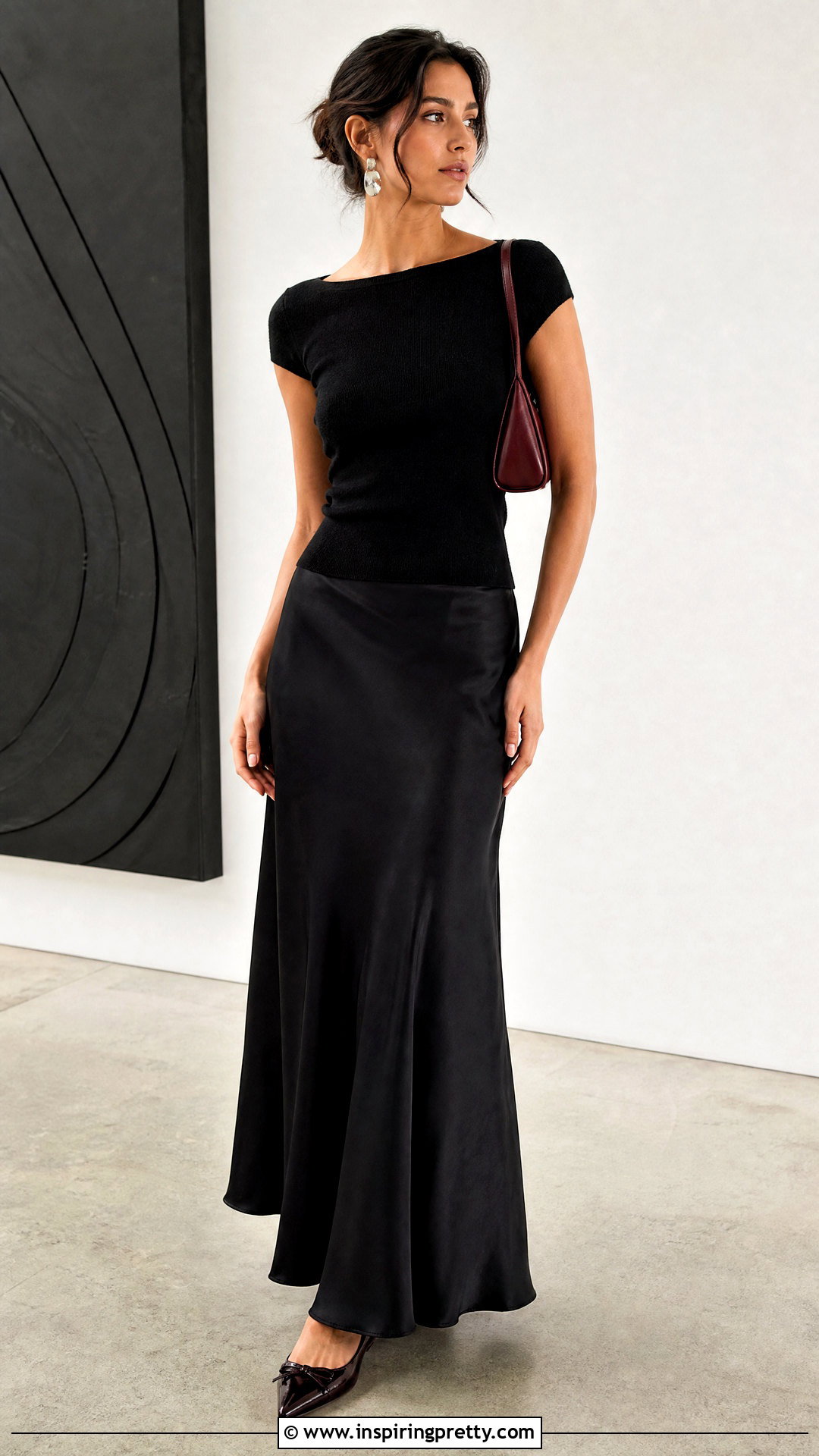 Reformation Ezlynn Knit Top With Black Maxi Skirt - 20 Reformation Ezlynn Knit Top outfit ideas