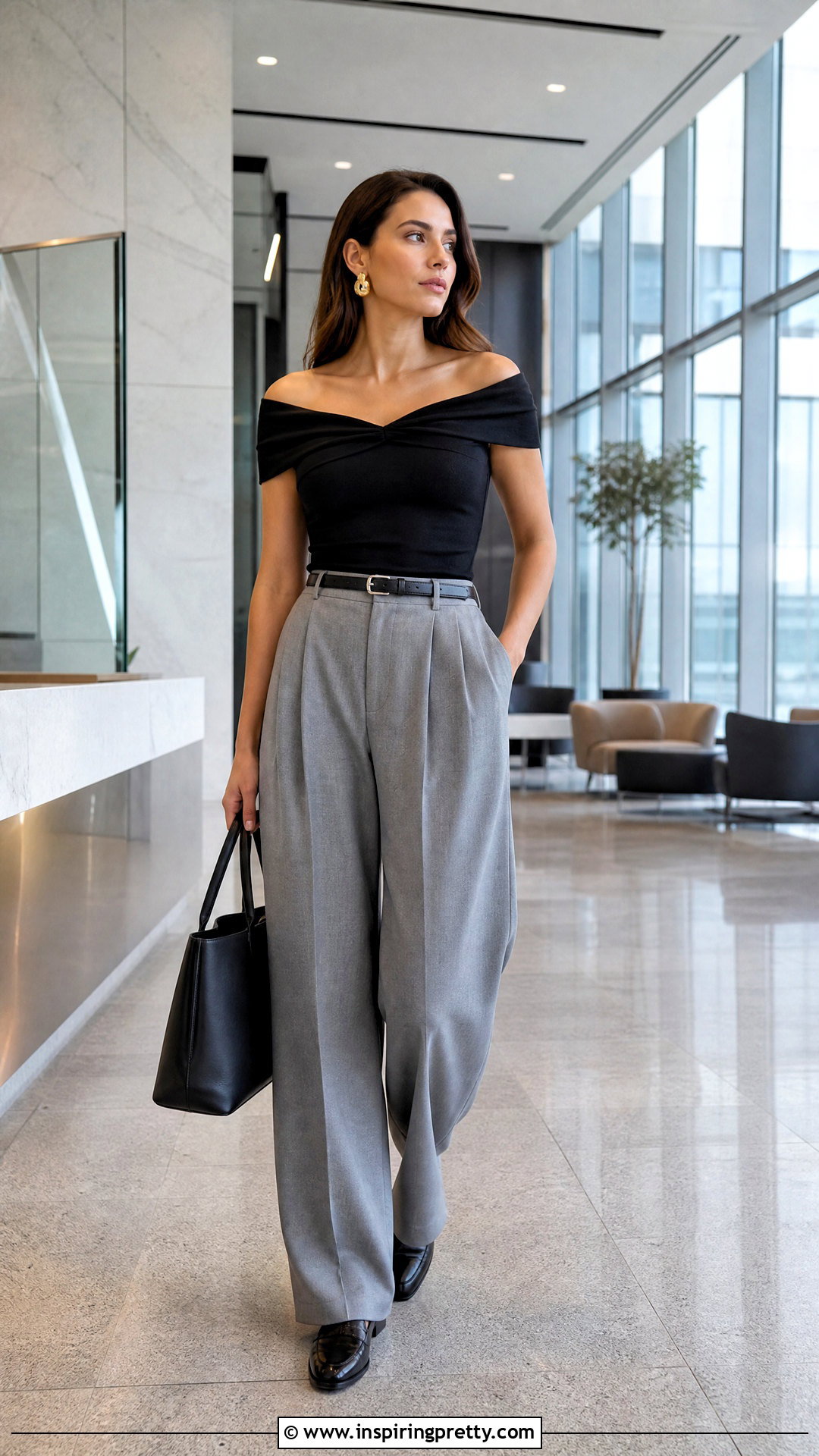 Reformation Ezlynn Knit Top With Pleated Trousers - 20 Reformation Ezlynn Knit Top outfit ideas