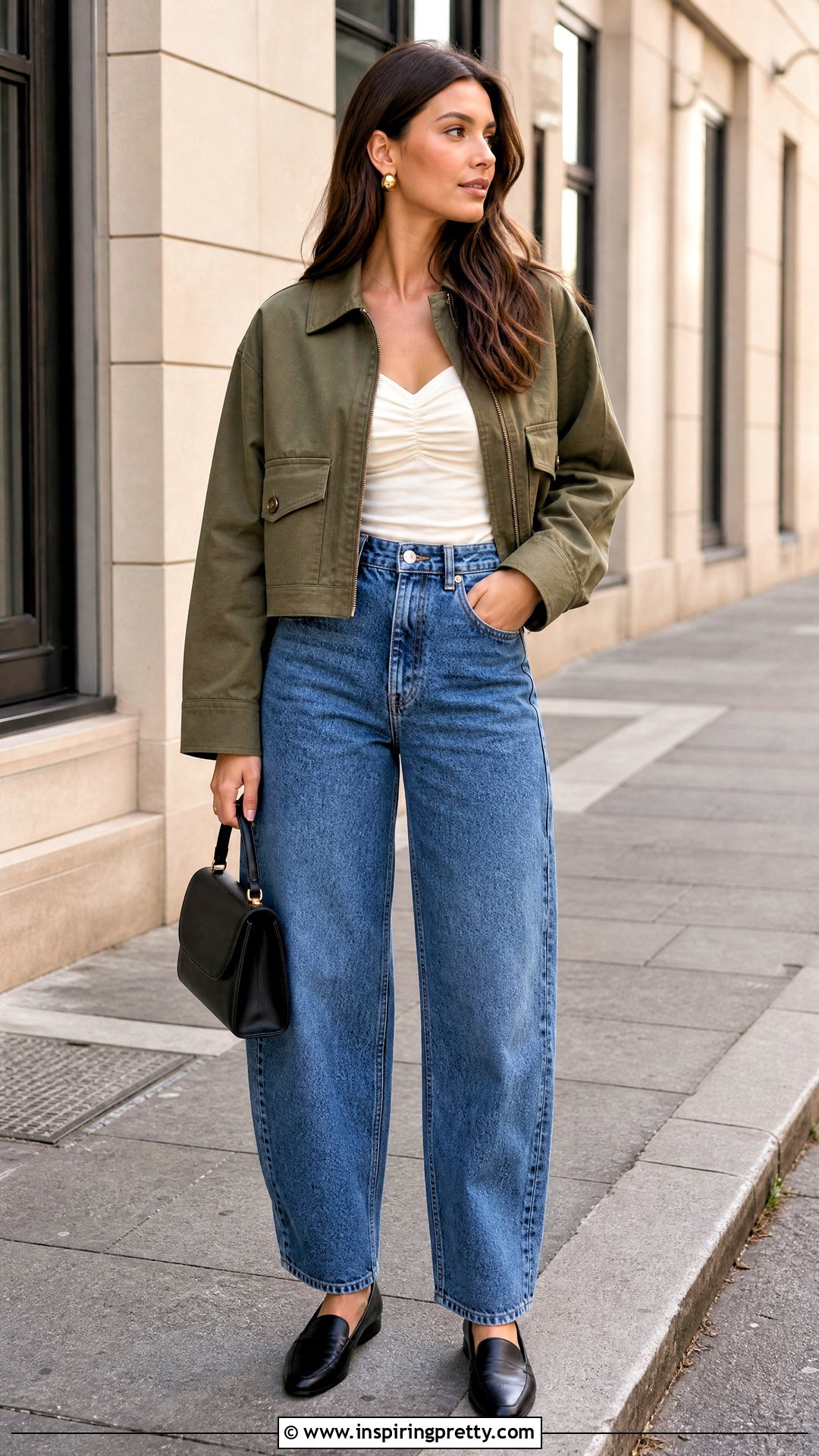 Reformation Isadora Top With Barrel Leg Jeans - 20 Reformation Isadora Top outfit ideas