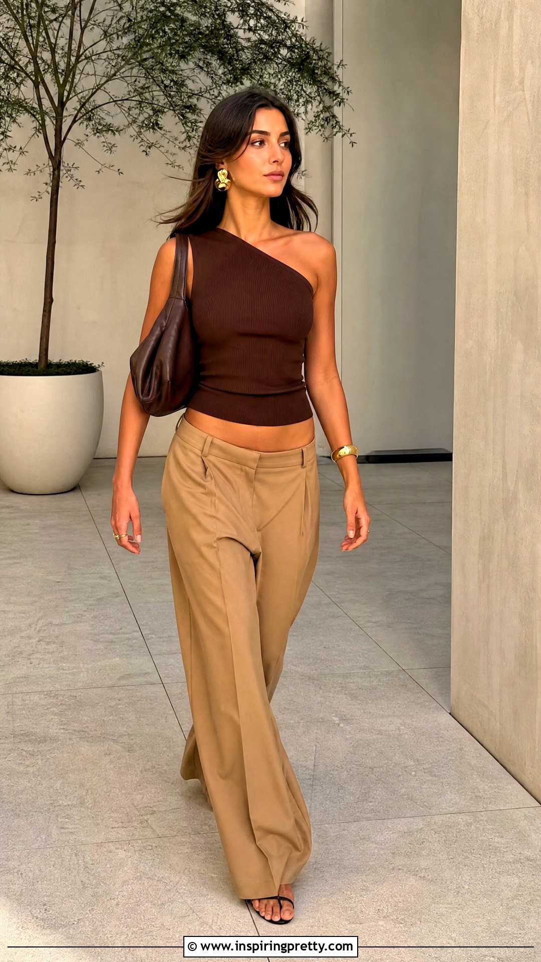 Reformation Knit Top With Low Rise Trousers - 20 Reformation Going Out Tops outfit ideas