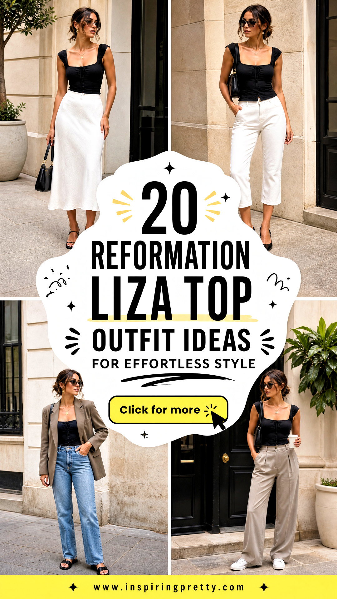 20 Reformation Liza Top Outfit Ideas for Effortless Style - 20 Reformation Liza Top Outfit Ideas for Effortless Style