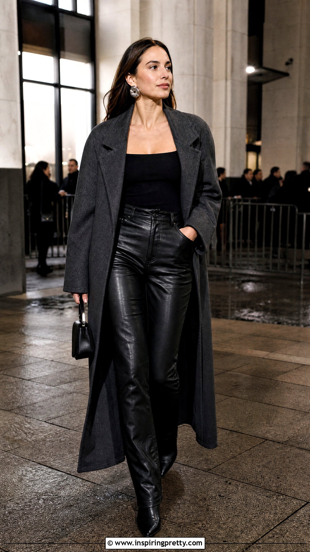 Reformation Long Sleeve Top With Leather Pants - 20 Reformation Going Out Tops outfit ideas