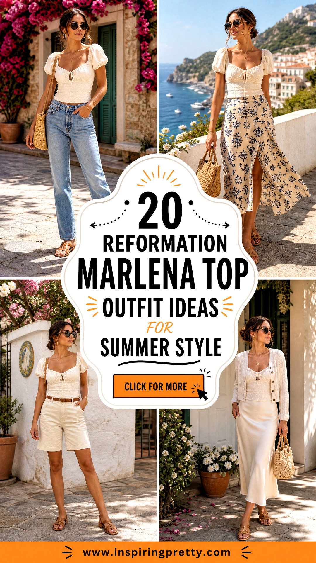 20 Reformation Marlena Top Outfit Ideas for Summer Style - 20 Reformation Marlena Top Outfit Ideas for Summer Style