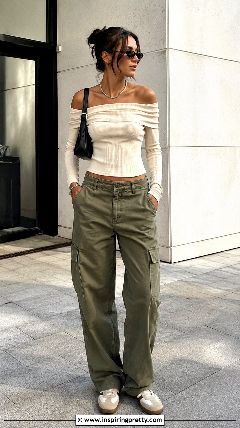 Reformation Minnie Top With Cargo Pants - 20 Reformation Minnie Top outfit ideas