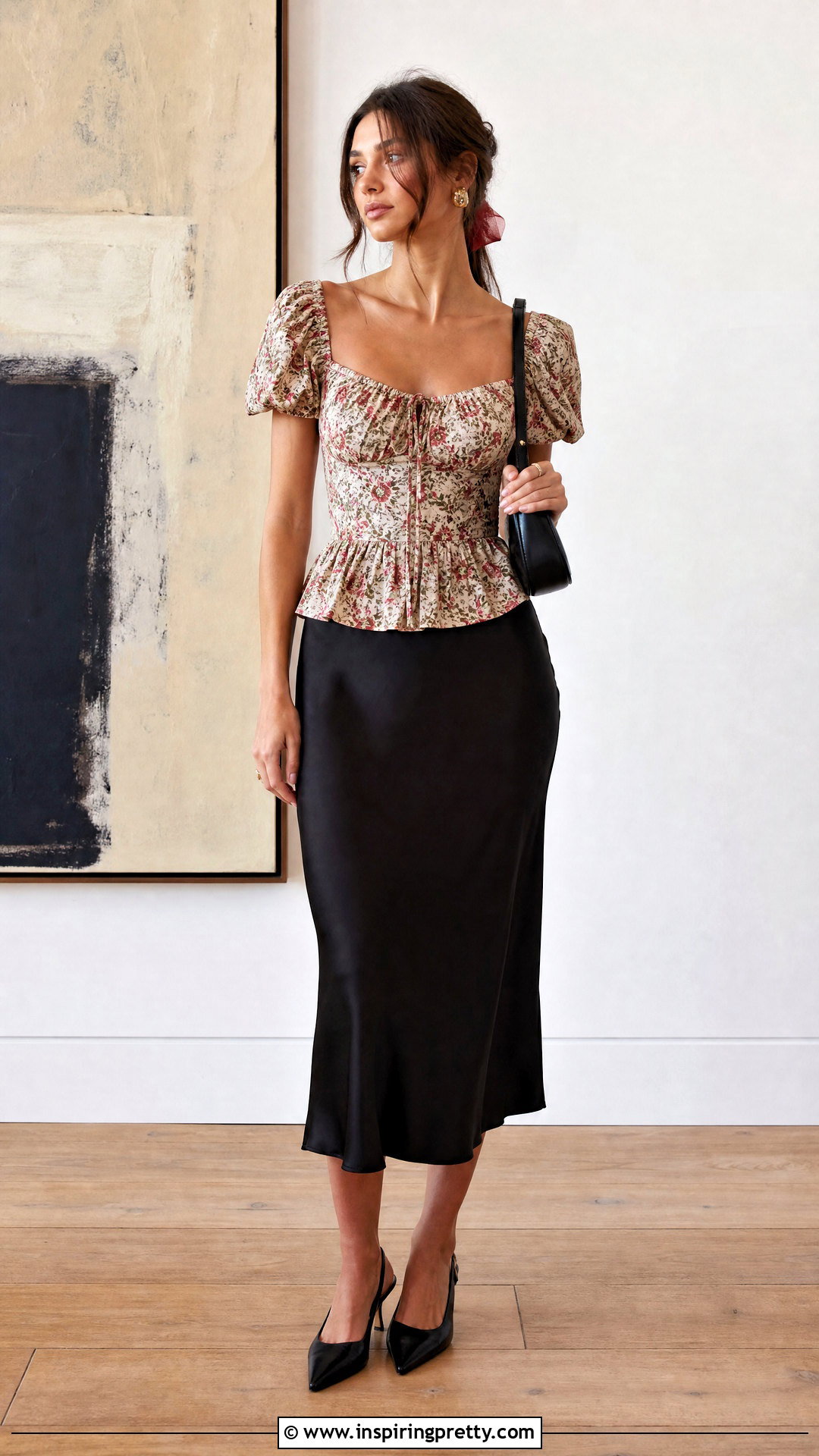 Reformation Palermo Top With Black Slip Skirt - 20 Reformation Palermo Top outfit ideas