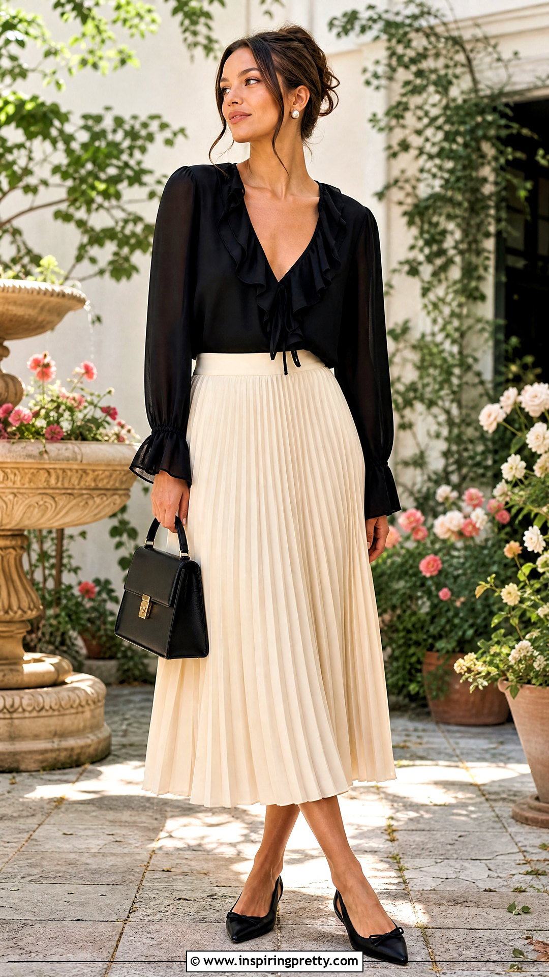 Reformation Reign Top With Pleated Midi Skirt - 20 Reformation Reign Top outfit ideas