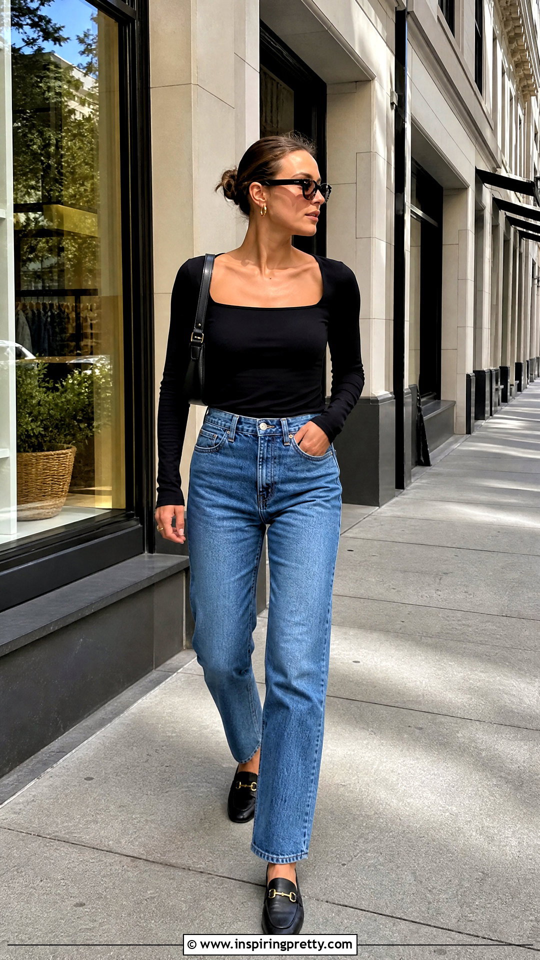 Reformation Reign Top With Straight Leg Jeans - 20 Reformation Reign Top outfit ideas